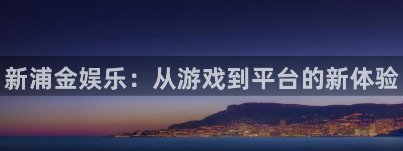 蓝图娱乐平台主管：新浦金娱乐：从游戏到平台的新体验
